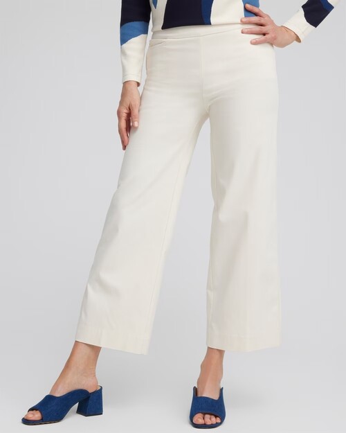 Chico's pale beige cropped pants