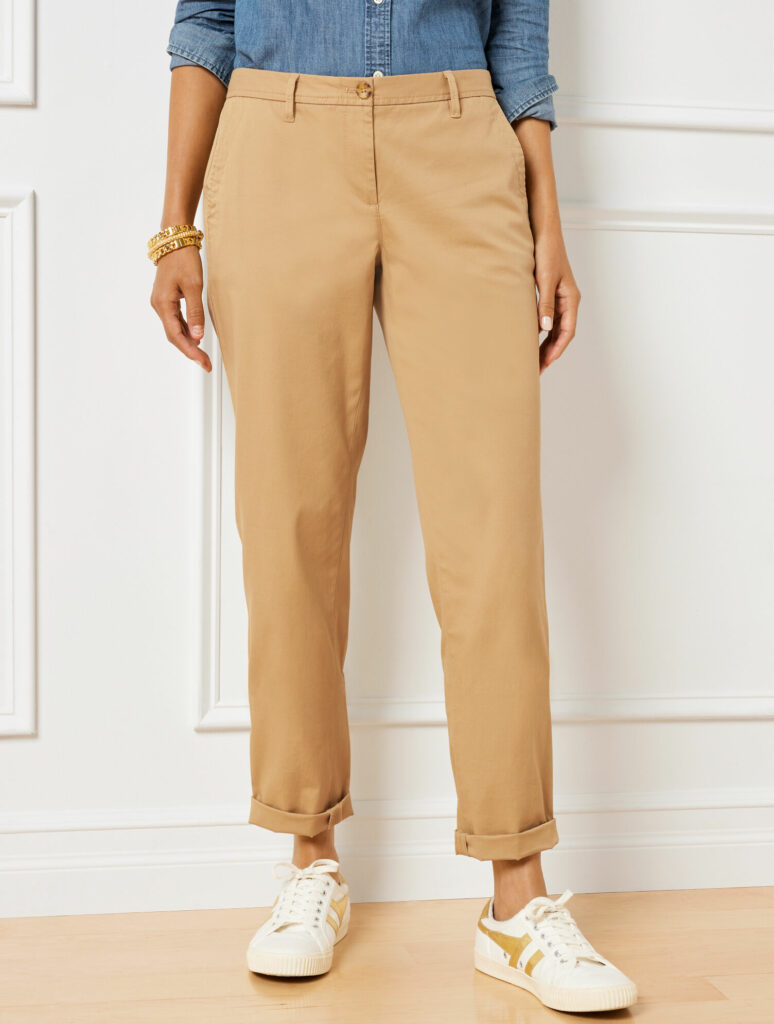 Talbots relaxed chinos, beige pants